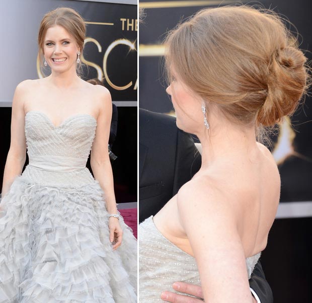 Oscars 2013: Amy Adams Oscar De La Renta Light Lavender Dress - StyleFrizz