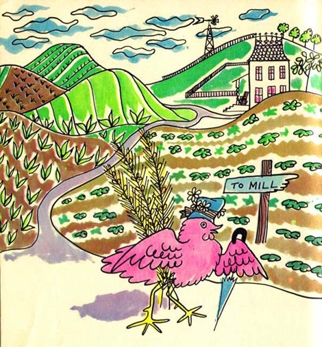 Andy Warhol Little Red Hen book illustrations