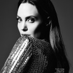 Angelina Jolie black and white Hedi Slimane photo Elle