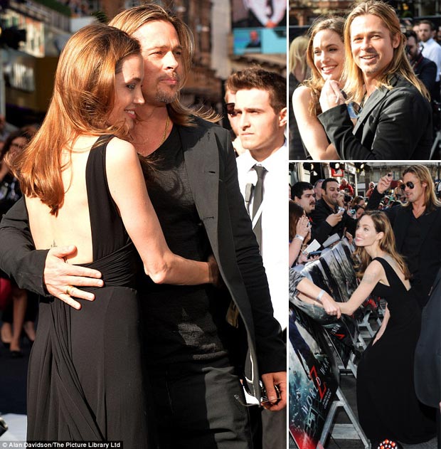Angelina Jolie Brad Pitt picture happy together film premiere