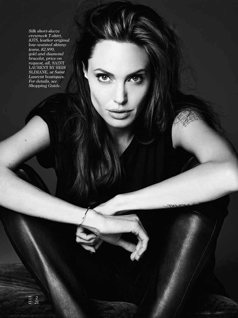 Angelina Jolie Elle June by Hedi Slimane
