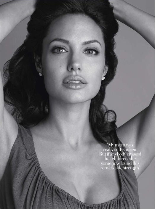 Angelina Jolie Covers UK Harper’s Bazaar In December 2008