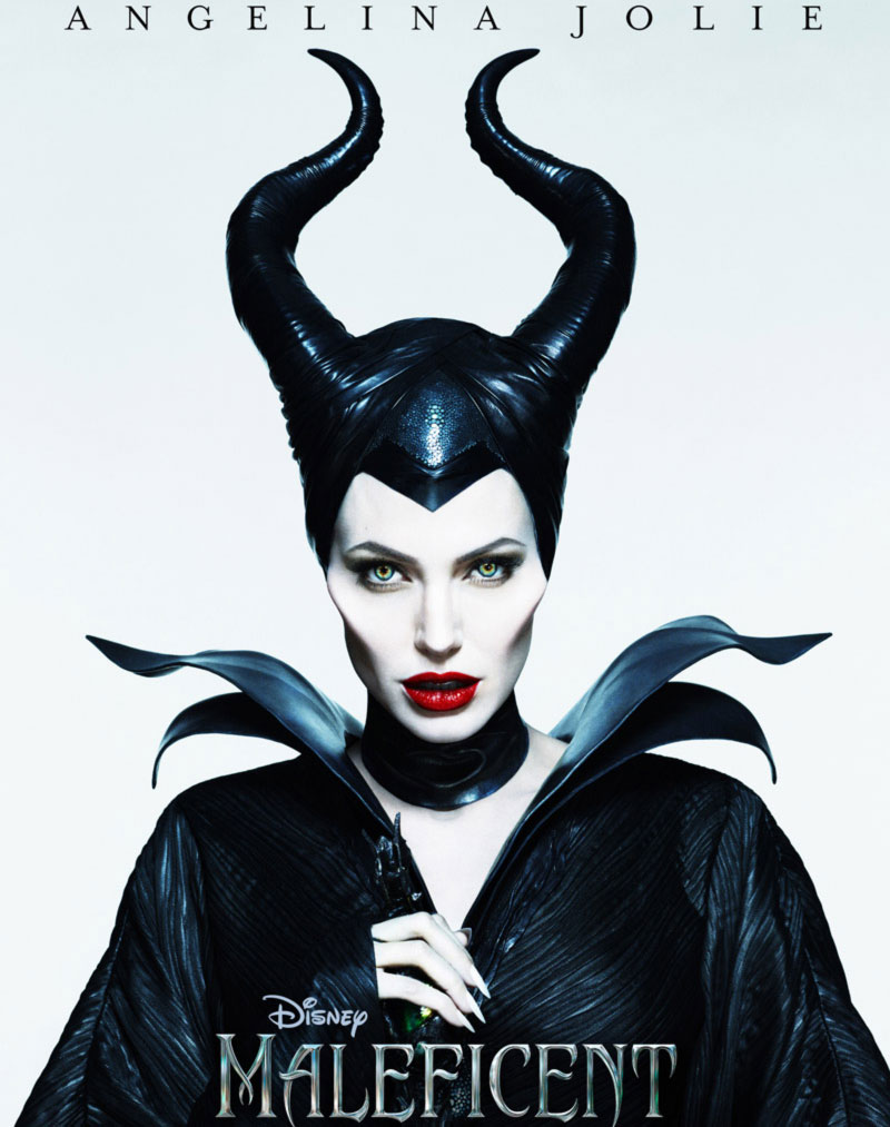 Angelina Jolie Maleficent horns makeup nails