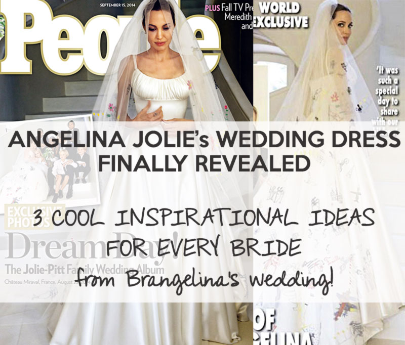 Angelina Jolie wedding dress