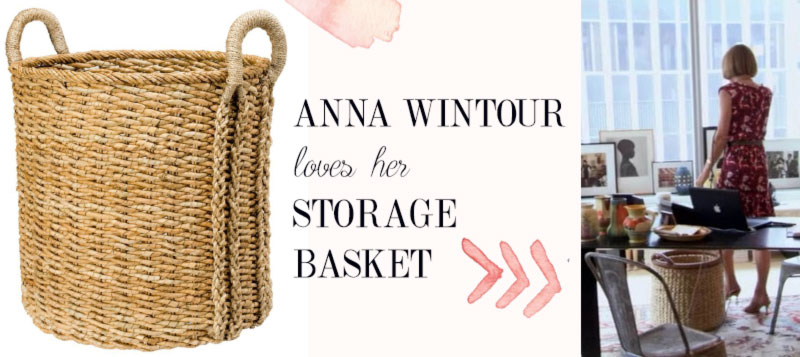 Anna Wintour office storage basket