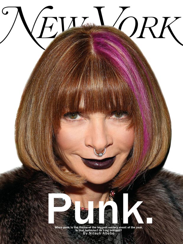 Anna Wintour Punk NY Magazine cover