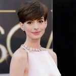 Anne Hathaway side revealing dress 2013 Oscars