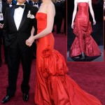 Anne Hathaway red Valentino dress 2011 Oscars