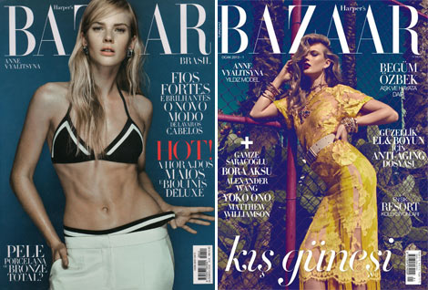 Anne V covers Harper s Bazaar Brazil and Turkey