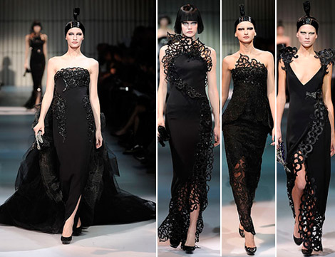 Armani Prive Haute Couture Spring 2009 collection black 1