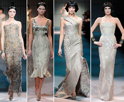 Armani Prive Haute Couture Spring 2009 collection metallic 1
