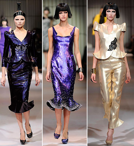 Armani Prive Haute Couture Spring 2009 collection metallic 3