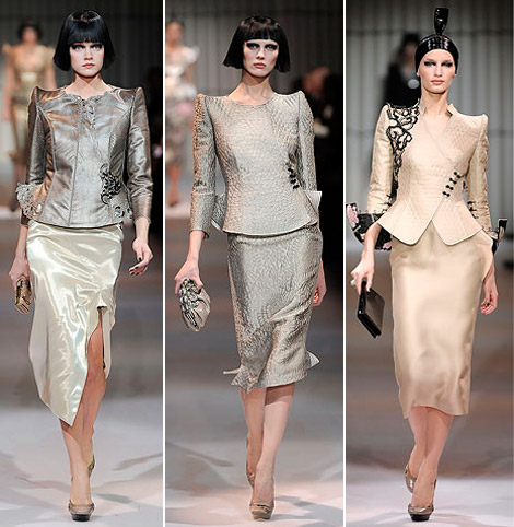 Armani Prive Haute Couture Spring 2009 collection metallic 6