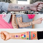 artsy cool temporary tattoos