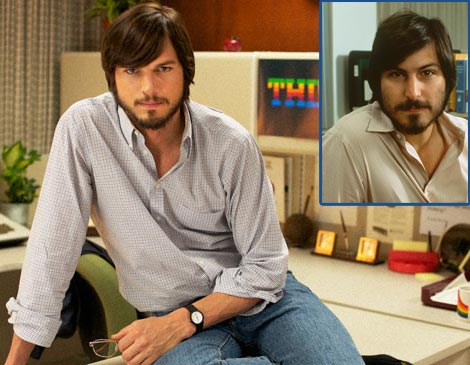 Ashton Kutcher as Steve Jobs looks like this