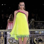 Atelier Versace Spring 2013 yellow pleats