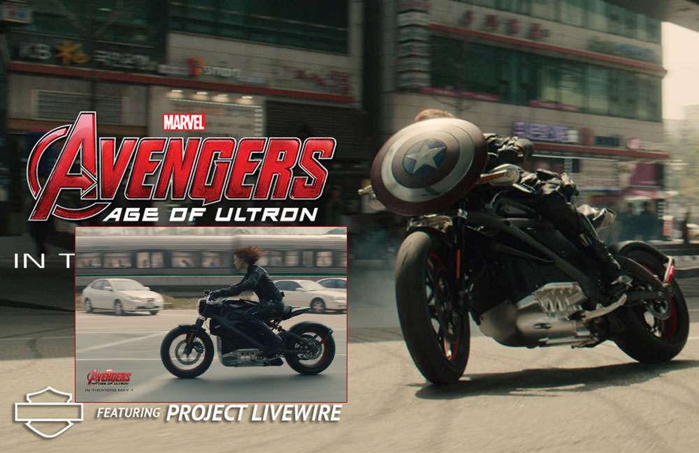 Avengers 2 Age of Ultron Black Widow Motorcycle Harley Davidson