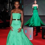 Bafta 2014 Red Carpet Lupita N Yongo green Dior dress