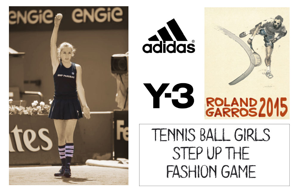 ball girls Roland Garros Adidas Y 3