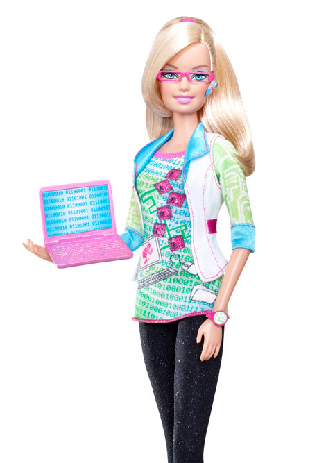 Barbie, The Computer Geek. Barbie, The News Anchor