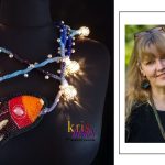 beaded necklace by Kris Design Germany based jewelry designer