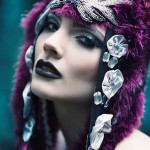 beads feathers headpiece posh fairytale couture