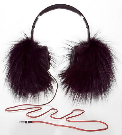 beats by dr dre oscar de la renta fur headphones