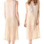 beautiful retro pleated dress