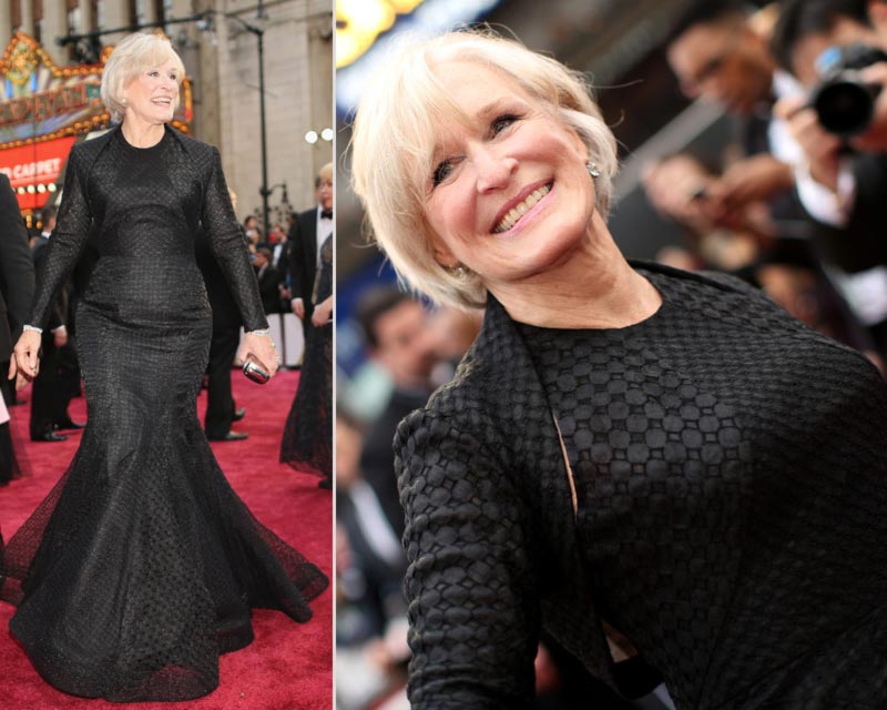 Bette Midler 2014 Oscars Red Carpet black dress