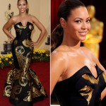 beyonce black dress oscars 2009 1