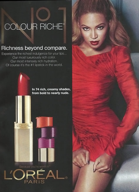 Beyonce Color Riche L Oreal ad campaign