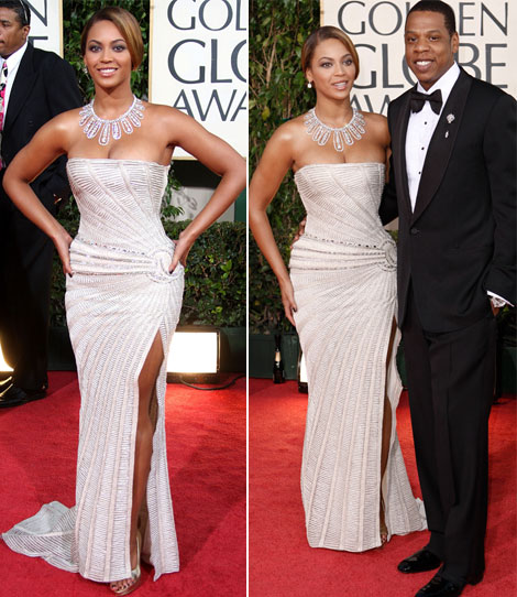 Beyonce Elie Saab dress Golden Globes 2009