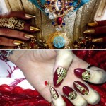 Beyonce golden nails Mrs Carter Katy Perry nail art Killer Queen