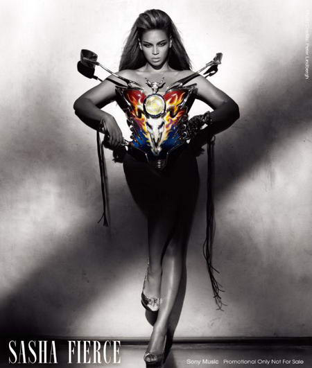 Beyonce Sasha Fierce pictures Thierry Mugler Motorcycle Top