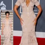 Beyonce Stephane Rolland dress 2010 Grammy Awards
