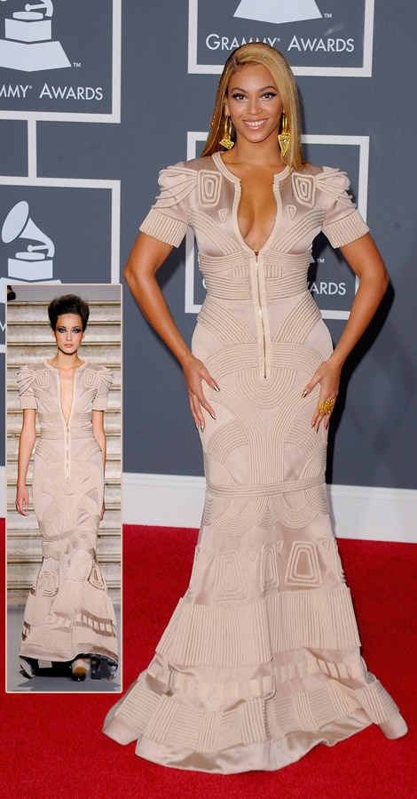 Beyonce’s Stephane Rolland Dress For 2010 Grammys
