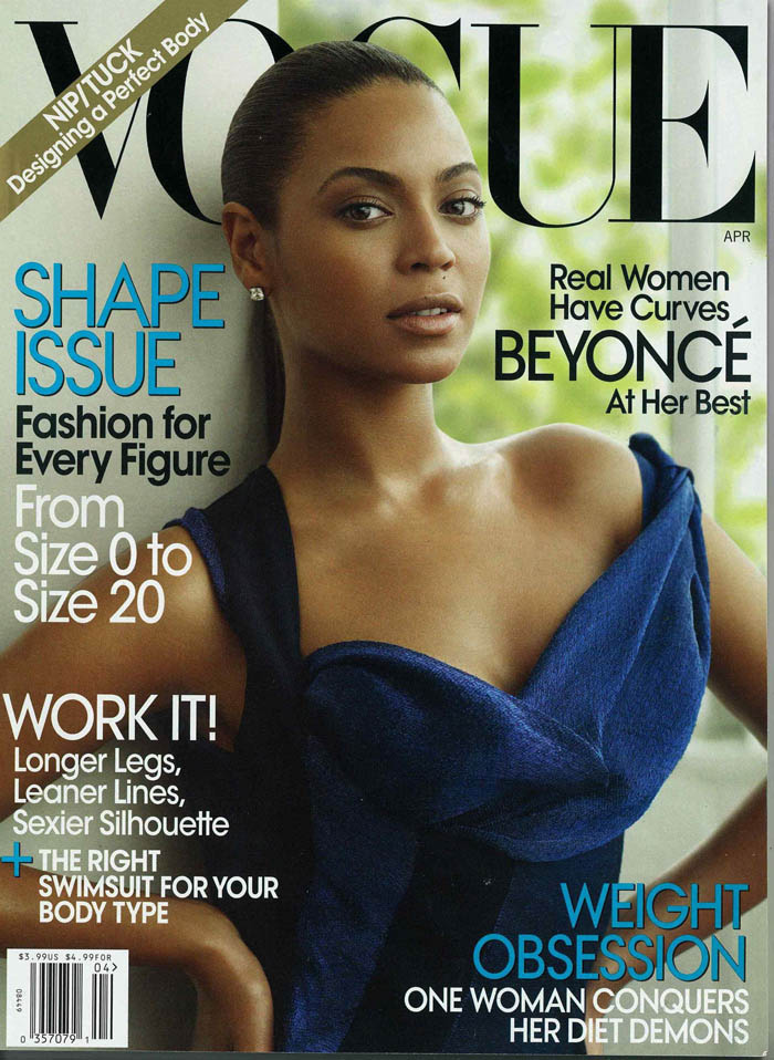 Beyoncé’s Shape Issue Vogue April 2009