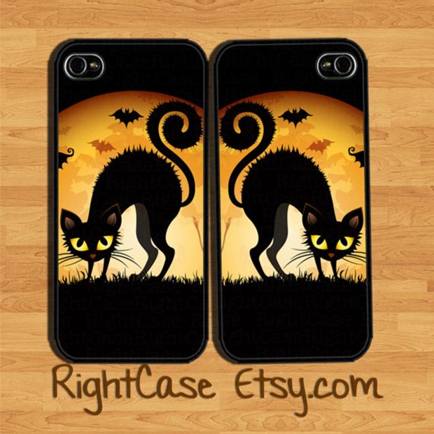 black cat phone case