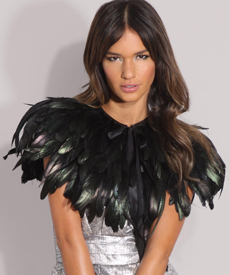 Party Must: Black Feather Cape