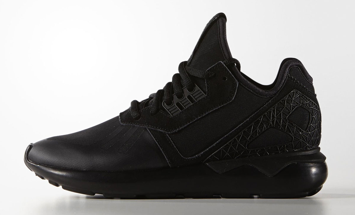black sneakers Adidas Tubular runner shoes