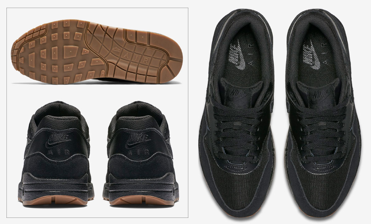 black sneakers Nike Air Max one essential