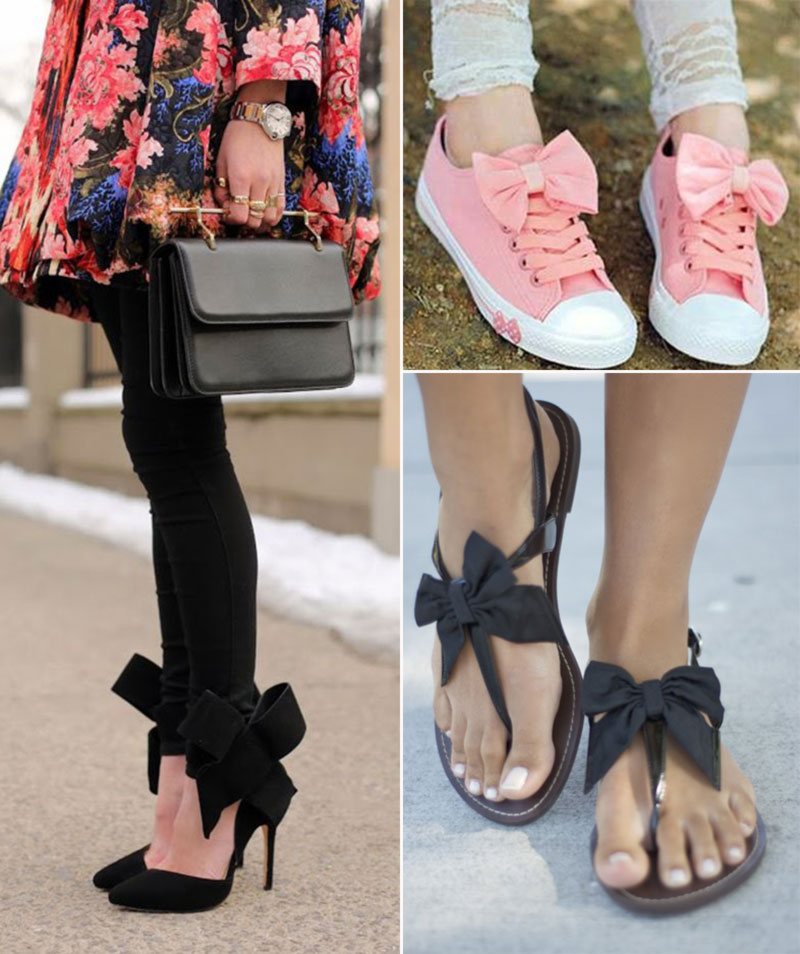 bow shoes sandals sneakers with bows