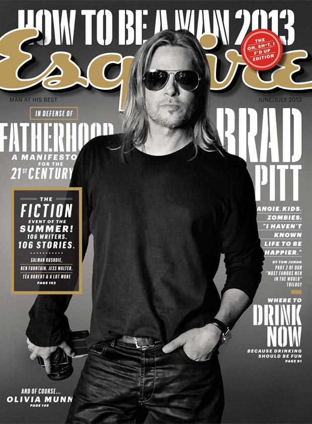 Brad Pitt Esquire June 2013 cover