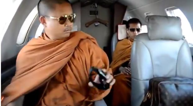 Buddhist monk Vuitton bag