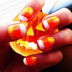 candy corn nails