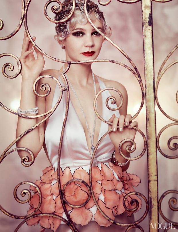 Daisy Buchanan (Carey Mulligan) Bringing Gatsby In Vogue US May 2013