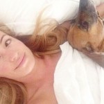Cat Deeley in bed without makeup wakeupcall