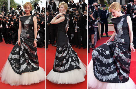 Cate Blanchett Alexander McQueen dress Cannes 2010