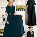 Cate Blanchett green dress wide belt Lanvin Critics Choice awards winner
