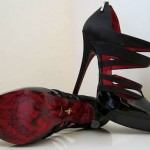 Cesare Paciotti lace red soles black shoes